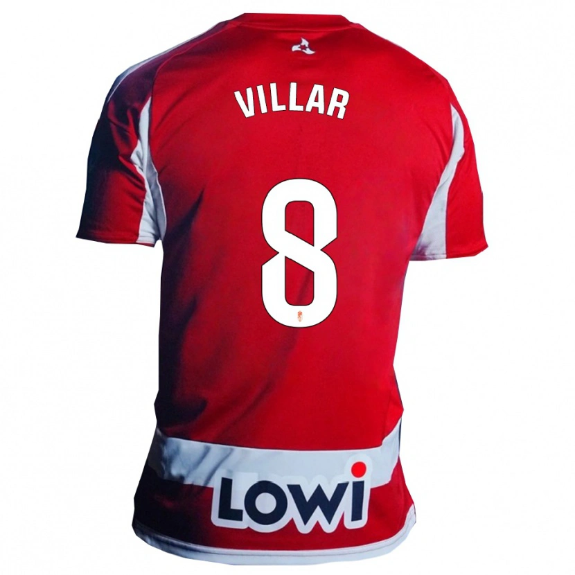 Danxen Herren Gonzalo Villar #8 Rot Weiß Heimtrikot Trikot 2025/26 T-Shirt Österreich