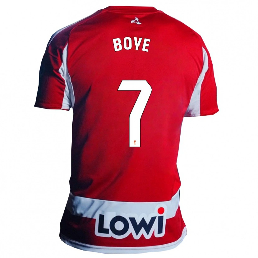 Danxen Herren Lucas Boyé #7 Rot Weiß Heimtrikot Trikot 2025/26 T-Shirt Österreich