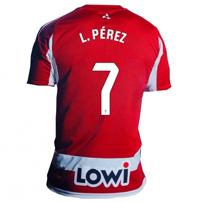 Danxen Herren Laura Pérez Martín #7 Rot Weiß Heimtrikot Trikot 2025/26 T-Shirt Österreich