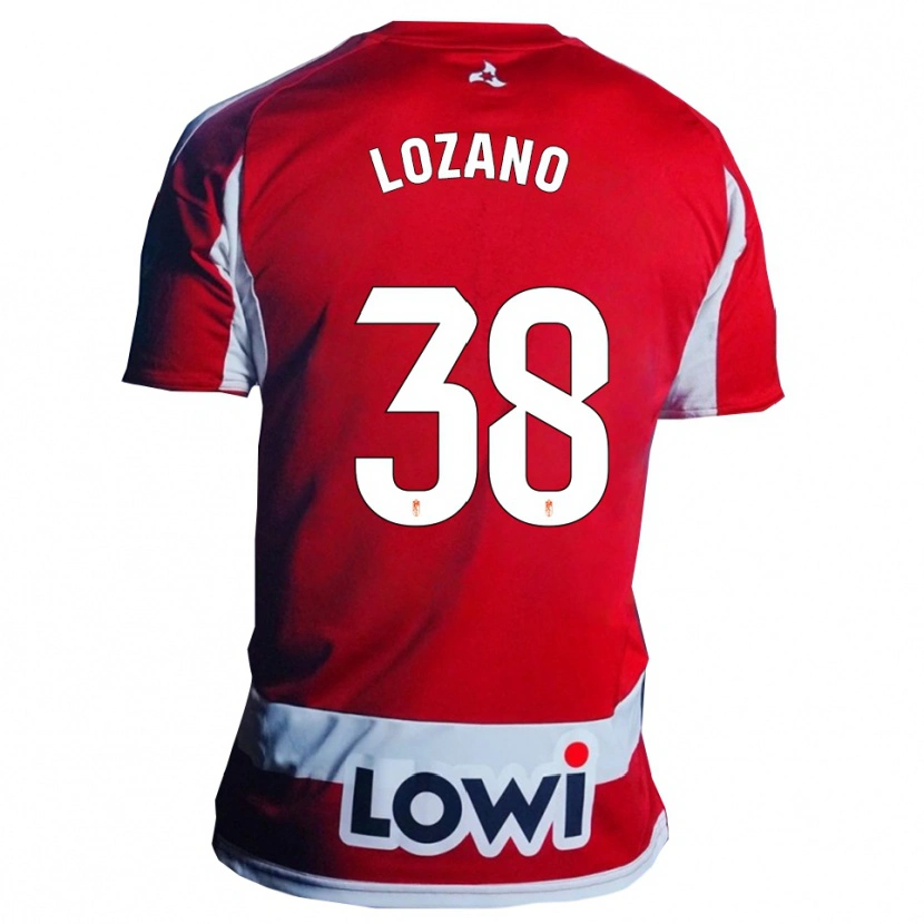 Danxen Herren Mario Lozano #38 Rot Weiß Heimtrikot Trikot 2025/26 T-Shirt Österreich
