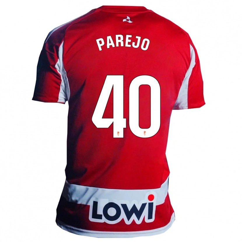 Danxen Herren Jesús Parejo #40 Rot Weiß Heimtrikot Trikot 2025/26 T-Shirt Österreich
