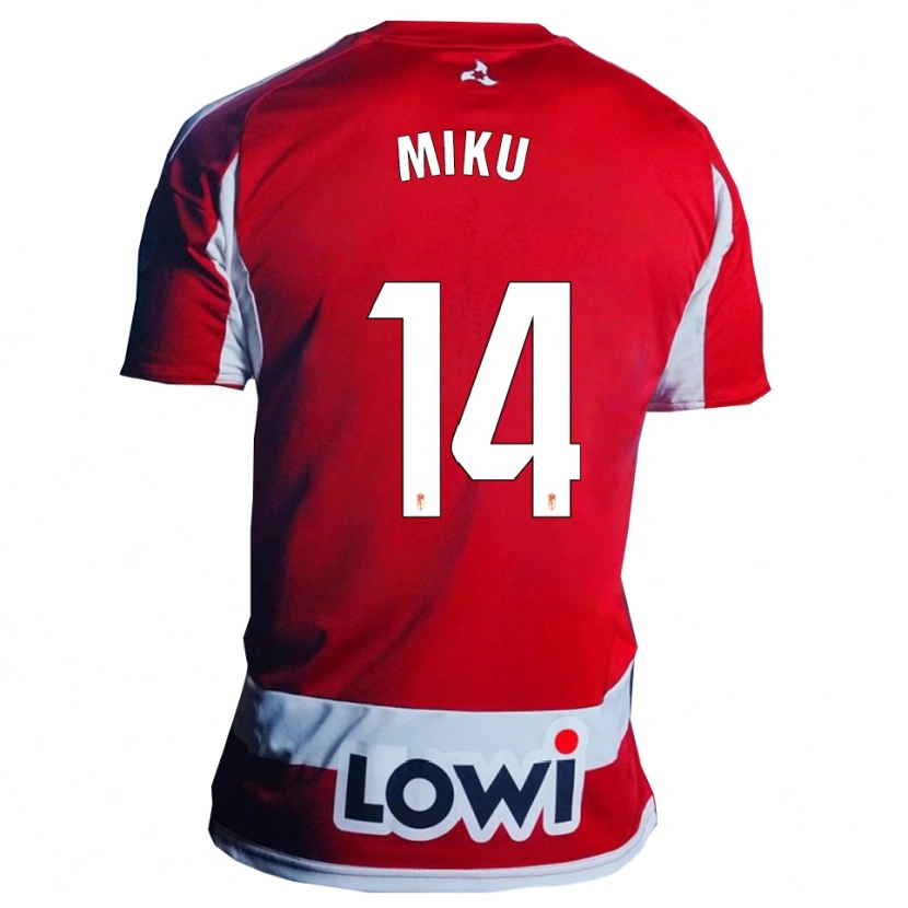 Danxen Herren Miku Ito #14 Rot Weiß Heimtrikot Trikot 2025/26 T-Shirt Österreich