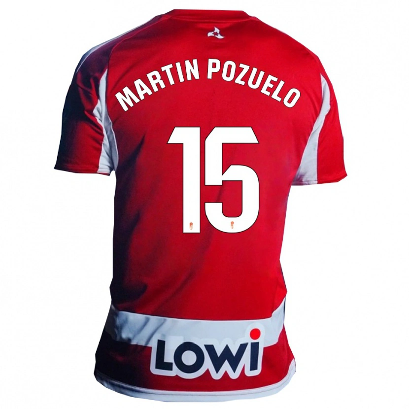 Danxen Herren Esther Martin-Pozuelo #15 Rot Weiß Heimtrikot Trikot 2025/26 T-Shirt Österreich