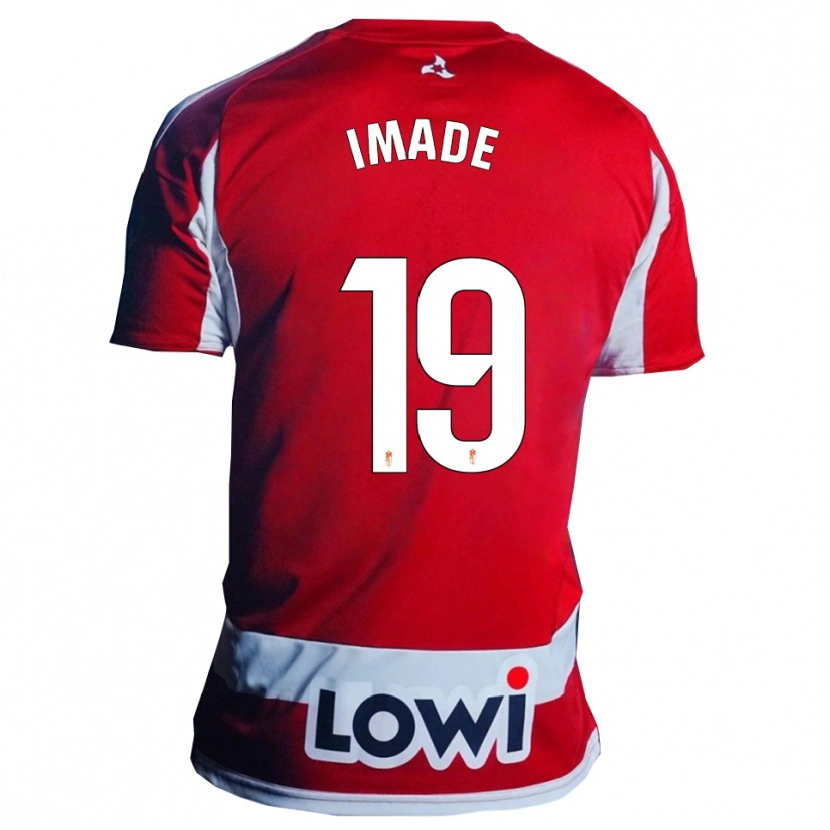 Danxen Herren Edna Imade #19 Rot Weiß Heimtrikot Trikot 2025/26 T-Shirt Österreich