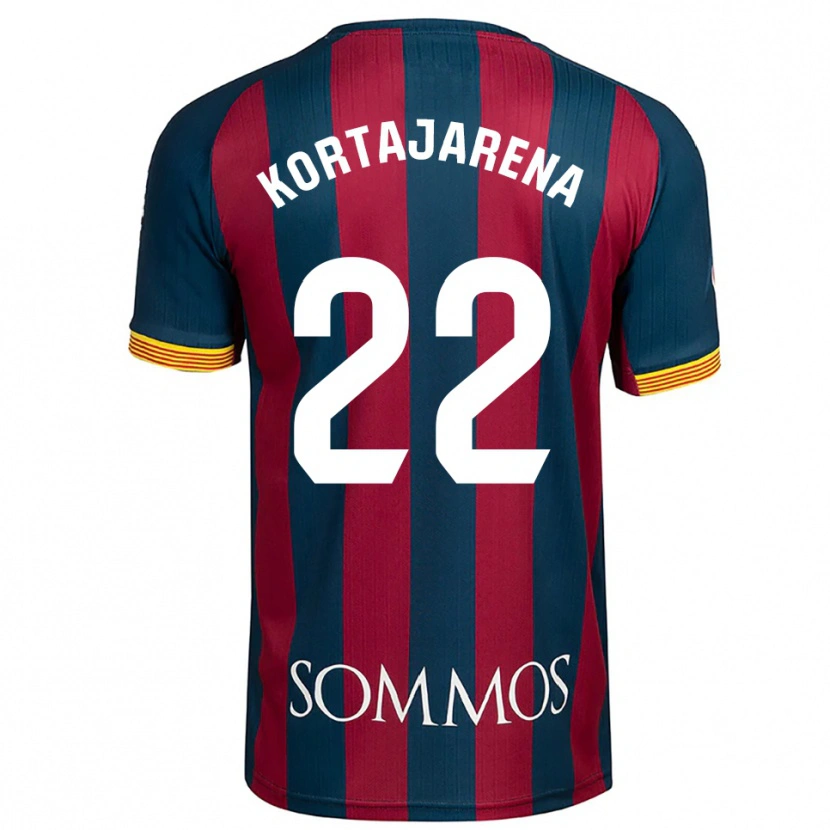 Danxen Herren Iker Kortajarena #22 Marineblau Rot Heimtrikot Trikot 2025/26 T-Shirt Österreich