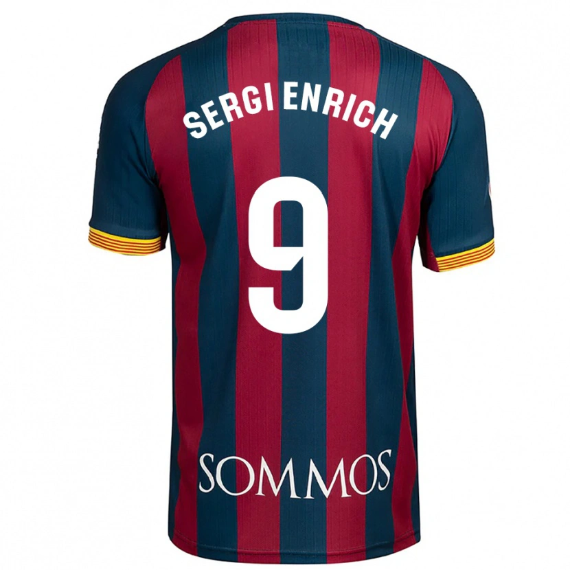 Danxen Herren Sergi Enrich #9 Marineblau Rot Heimtrikot Trikot 2025/26 T-Shirt Österreich