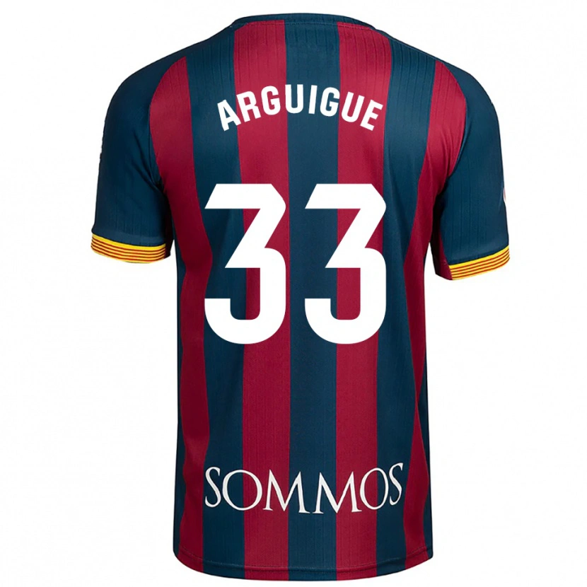 Danxen Herren Ayman Arguigue #33 Marineblau Rot Heimtrikot Trikot 2025/26 T-Shirt Österreich