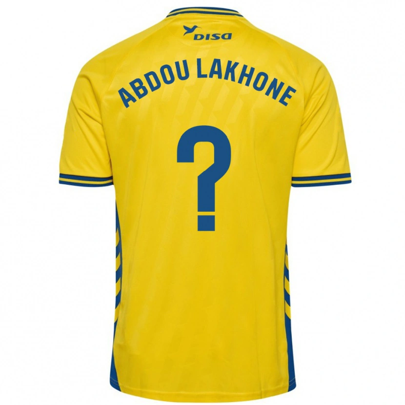 Danxen Herren Pape Abdou Lakhone #0 Gelb Blau Heimtrikot Trikot 2025/26 T-Shirt Österreich