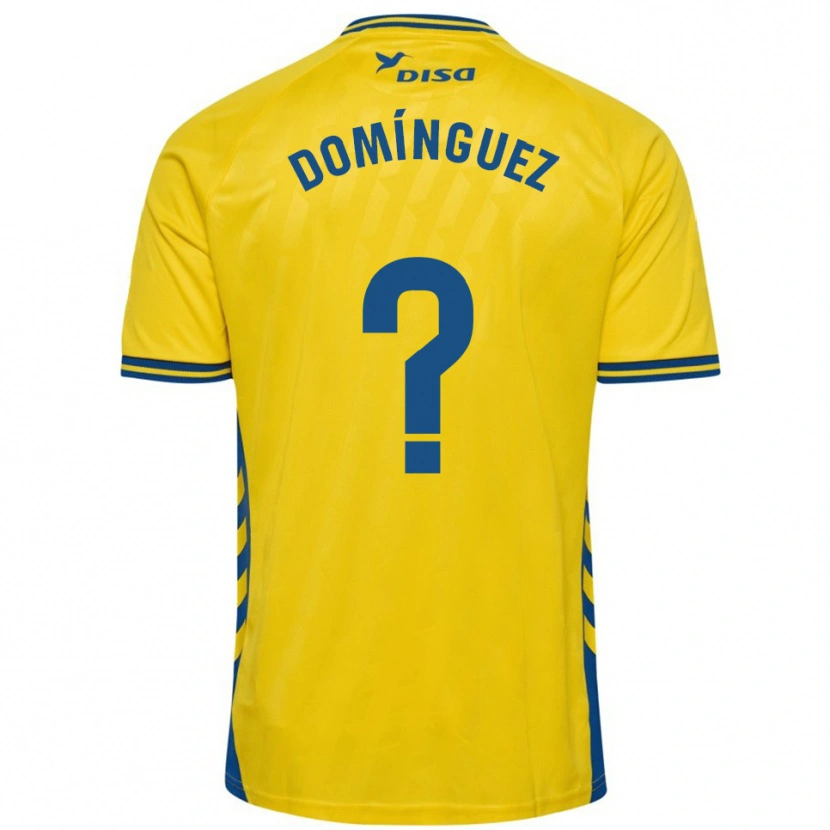 Danxen Herren Carlos Domínguez #0 Gelb Blau Heimtrikot Trikot 2025/26 T-Shirt Österreich