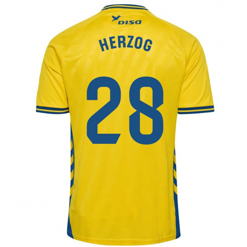 Danxen Herren Juanma Herzog #28 Gelb Blau Heimtrikot Trikot 2025/26 T-Shirt Österreich