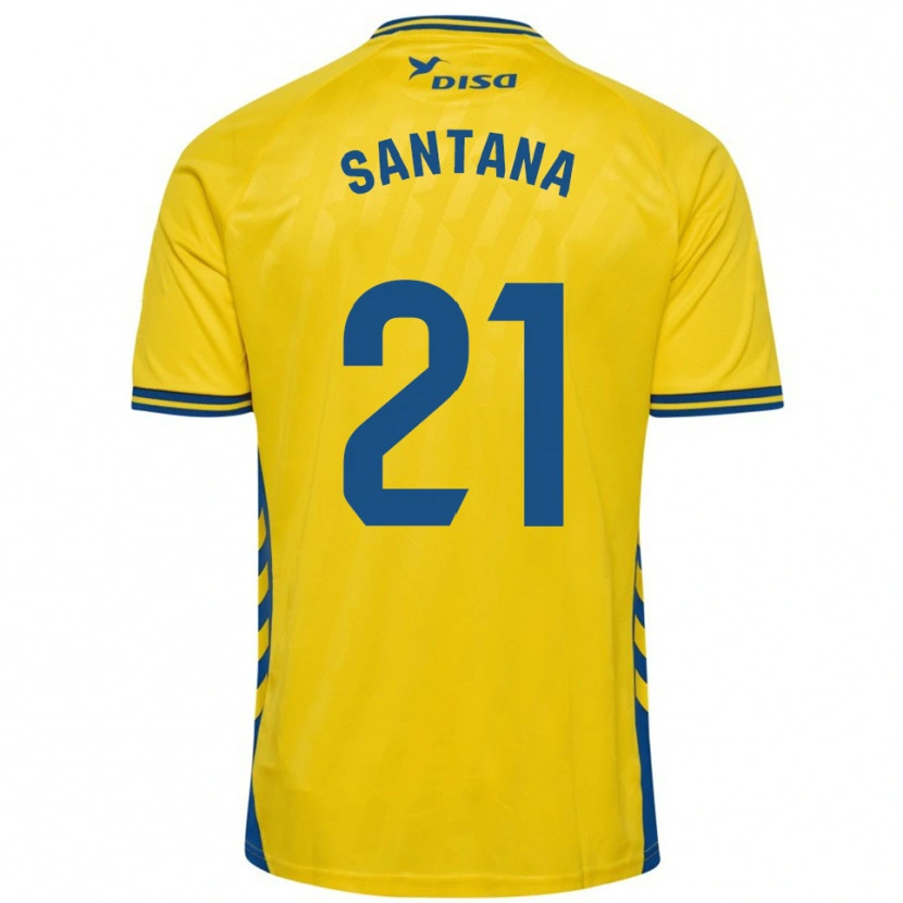 Danxen Herren Yadam Santana #21 Gelb Blau Heimtrikot Trikot 2025/26 T-Shirt Österreich