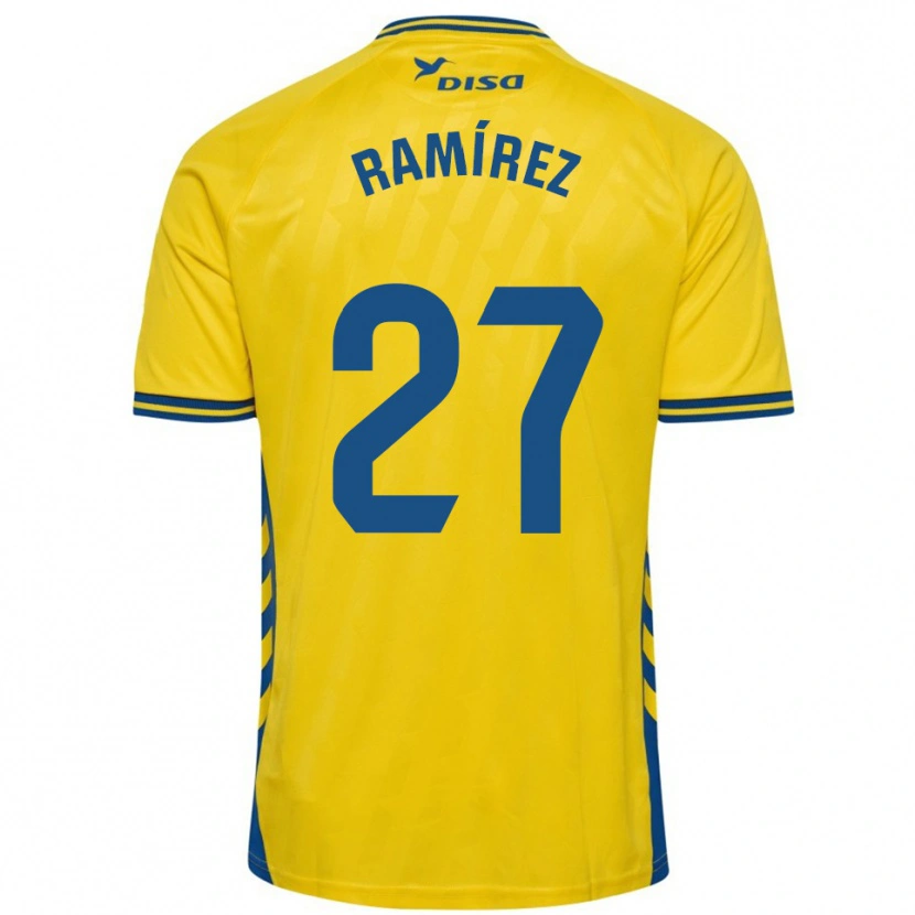 Danxen Herren Kirian Ramírez #27 Gelb Blau Heimtrikot Trikot 2025/26 T-Shirt Österreich