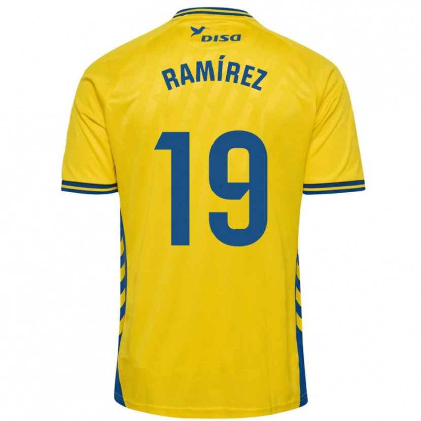 Danxen Herren Sandro Ramírez #19 Gelb Blau Heimtrikot Trikot 2025/26 T-Shirt Österreich