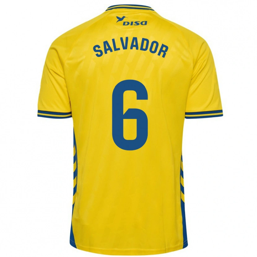 Danxen Herren Pol Salvador #6 Gelb Blau Heimtrikot Trikot 2025/26 T-Shirt Österreich