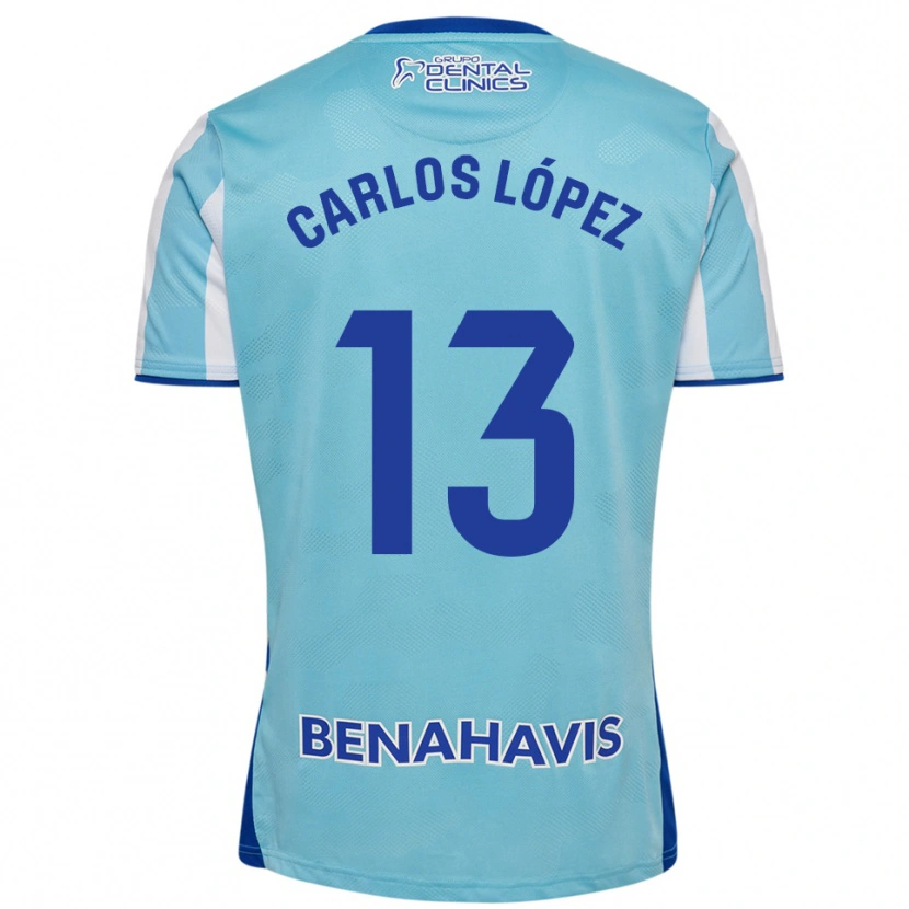 Danxen Herren Carlos López #13 Himmelblau Weiß Heimtrikot Trikot 2025/26 T-Shirt Österreich