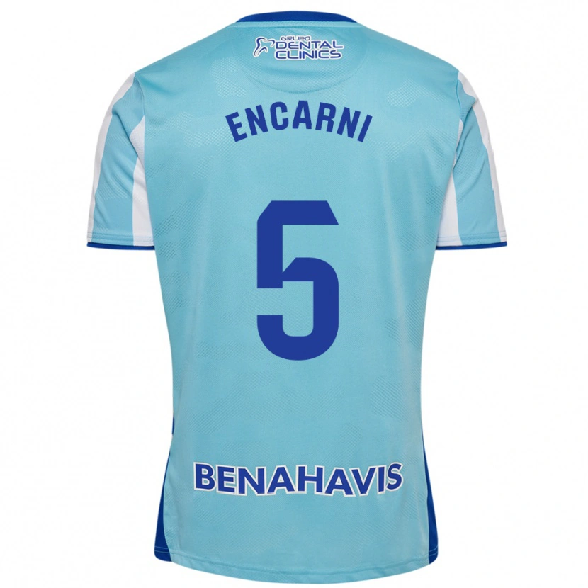 Danxen Herren Encarni Carneros #5 Himmelblau Weiß Heimtrikot Trikot 2025/26 T-Shirt Österreich