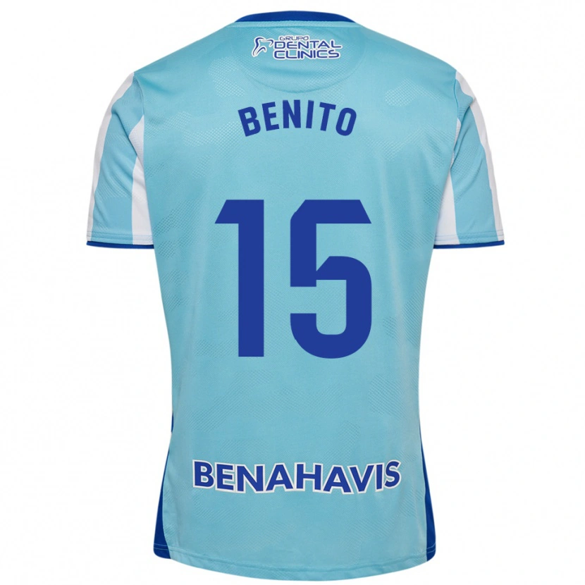 Danxen Herren Iván Benito #15 Himmelblau Weiß Heimtrikot Trikot 2025/26 T-Shirt Österreich