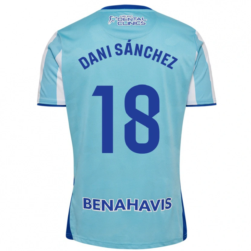 Danxen Herren Dani Sánchez #18 Himmelblau Weiß Heimtrikot Trikot 2025/26 T-Shirt Österreich
