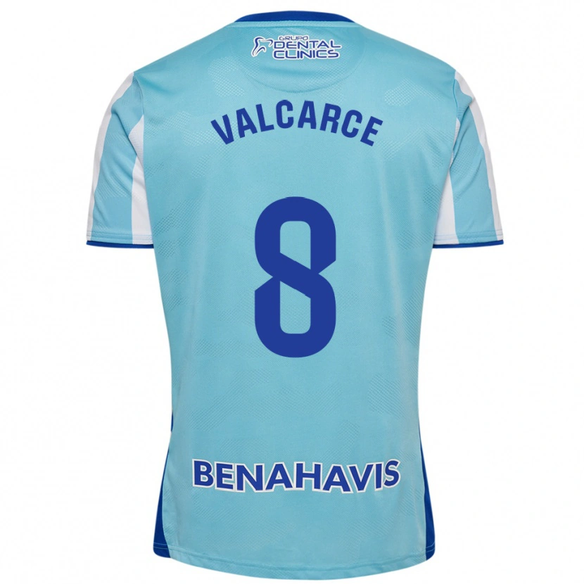 Danxen Herren Alejandro Valcarce #8 Himmelblau Weiß Heimtrikot Trikot 2025/26 T-Shirt Österreich