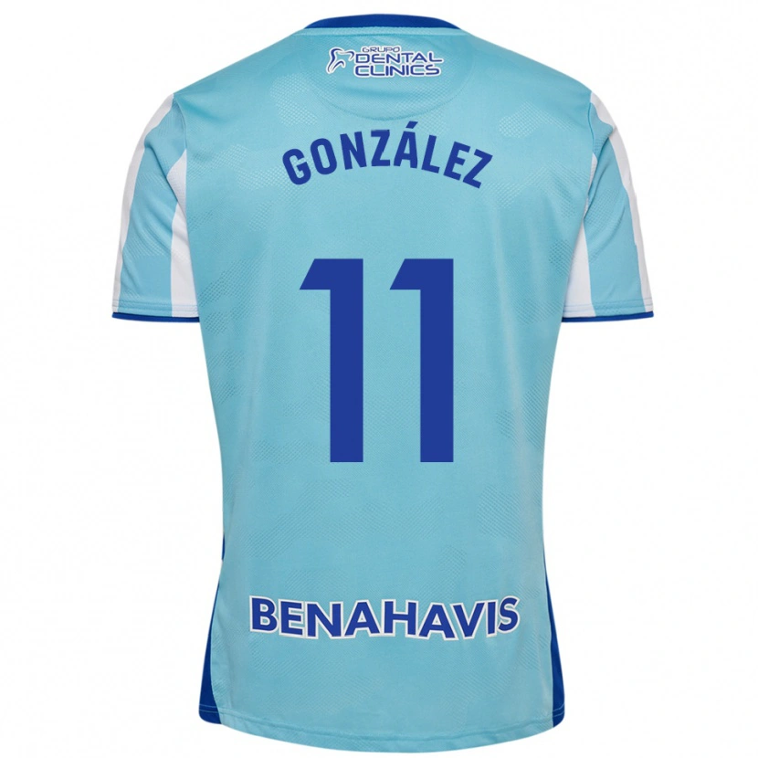 Danxen Herren Óscar González #11 Himmelblau Weiß Heimtrikot Trikot 2025/26 T-Shirt Österreich