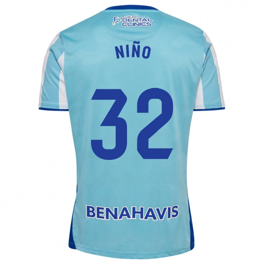 Danxen Herren Adrián Niño #32 Himmelblau Weiß Heimtrikot Trikot 2025/26 T-Shirt Österreich
