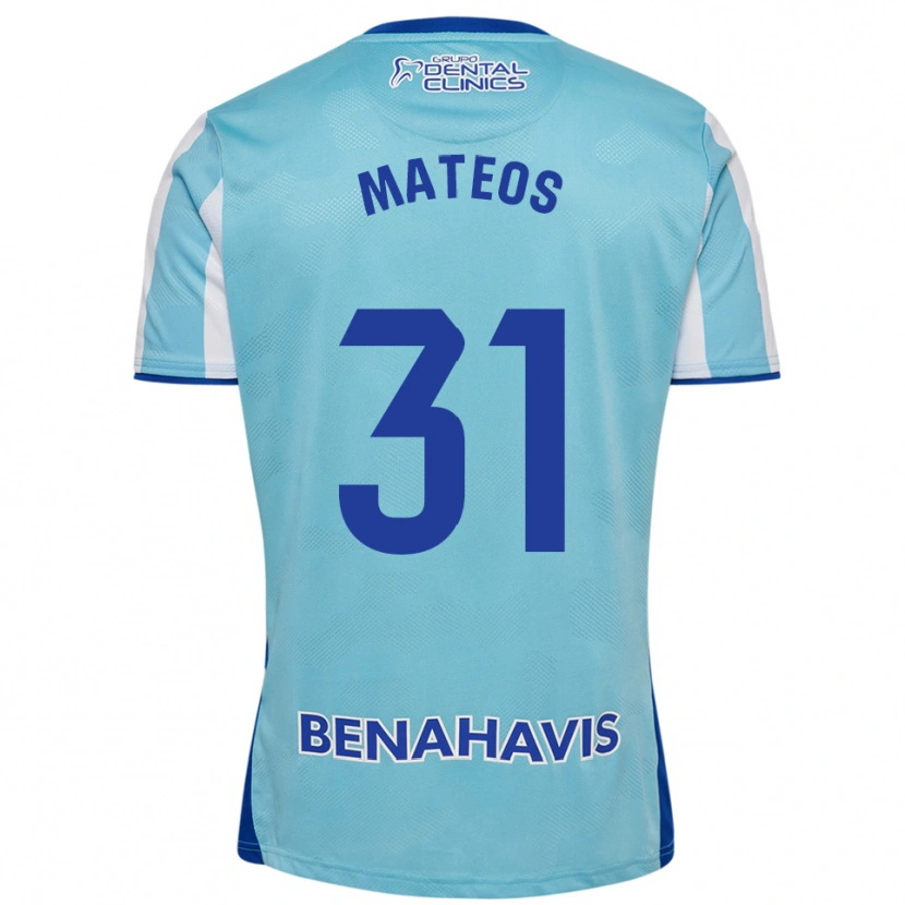 Danxen Herren Álex Mateos #31 Himmelblau Weiß Heimtrikot Trikot 2025/26 T-Shirt Österreich