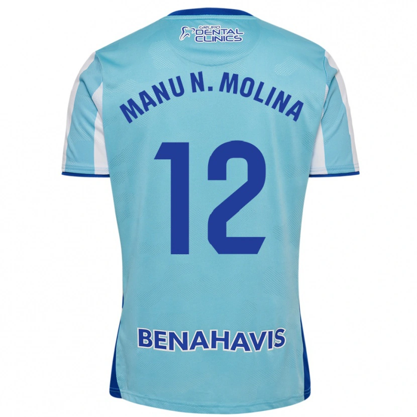 Danxen Herren Manu Molina #12 Himmelblau Weiß Heimtrikot Trikot 2025/26 T-Shirt Österreich