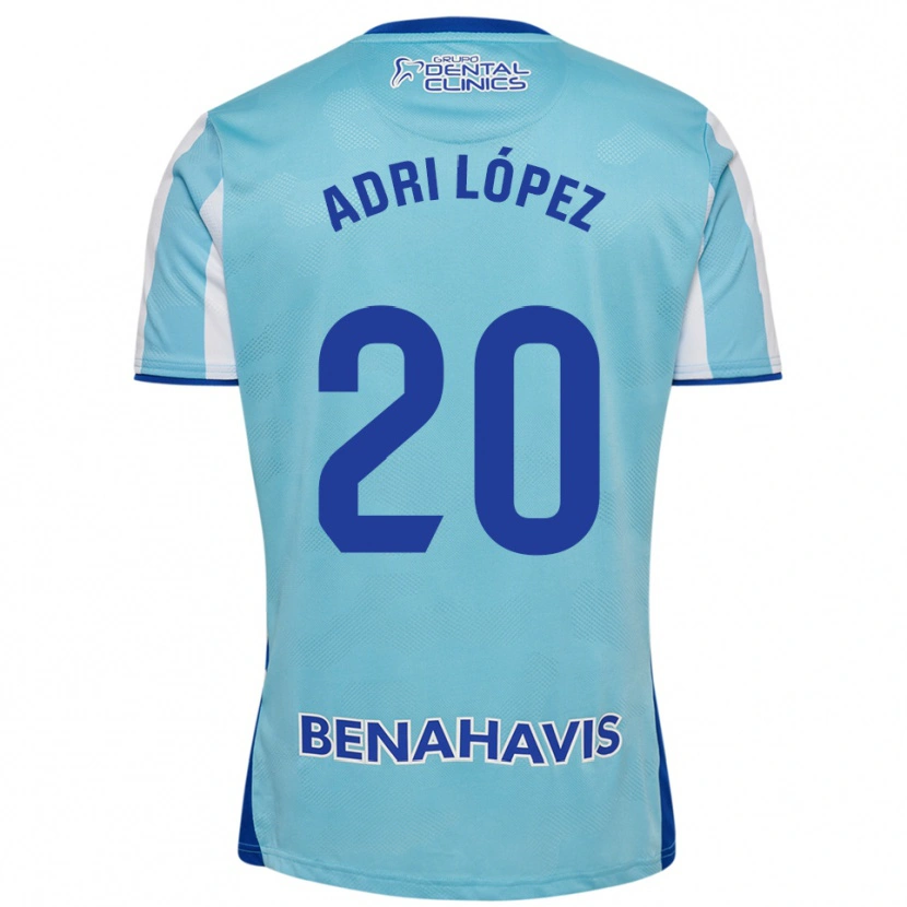 Danxen Herren Adri López #20 Himmelblau Weiß Heimtrikot Trikot 2025/26 T-Shirt Österreich