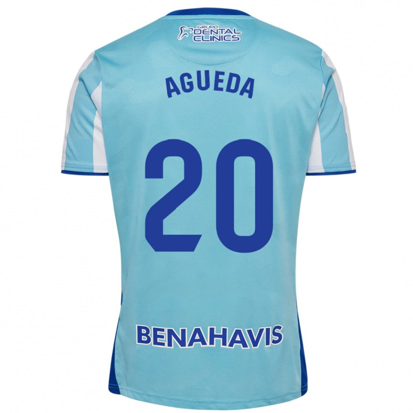 Danxen Herren Agueda Gonzalez Sanz #20 Himmelblau Weiß Heimtrikot Trikot 2025/26 T-Shirt Österreich