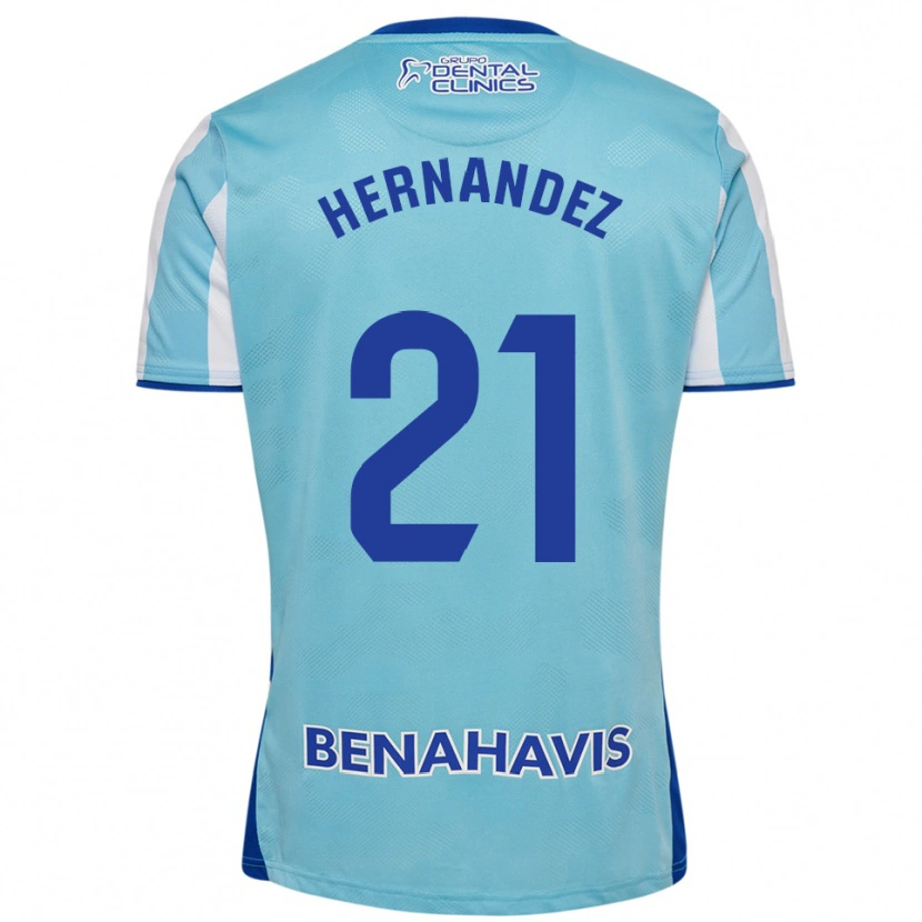 Danxen Herren Juan Hernández #21 Himmelblau Weiß Heimtrikot Trikot 2025/26 T-Shirt Österreich