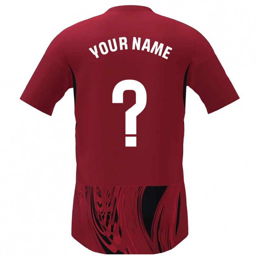 Danxen Herren Ihren Namen #0 Rot Schwarz Heimtrikot Trikot 2025/26 T-Shirt Österreich