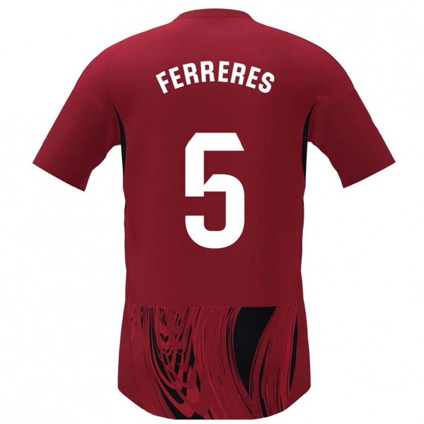 Danxen Herren Manolo Ferreres #5 Rot Schwarz Heimtrikot Trikot 2025/26 T-Shirt Österreich