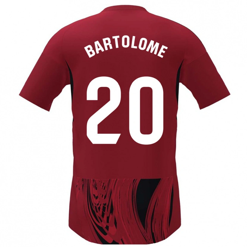 Danxen Herren Diego Bartolomé #20 Rot Schwarz Heimtrikot Trikot 2025/26 T-Shirt Österreich