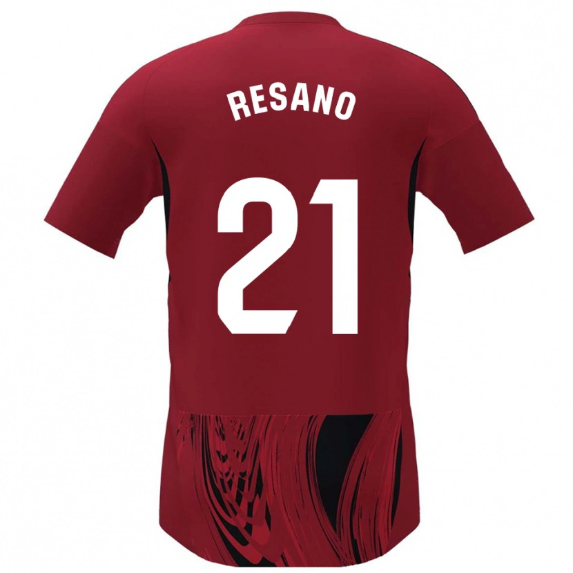Danxen Herren Xabier Resano #21 Rot Schwarz Heimtrikot Trikot 2025/26 T-Shirt Österreich