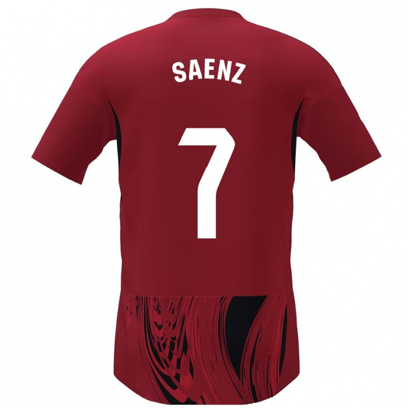 Danxen Herren Raúl Sáenz #7 Rot Schwarz Heimtrikot Trikot 2025/26 T-Shirt Österreich