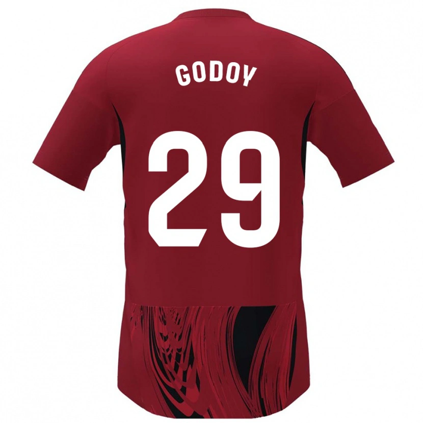 Danxen Herren Alan Godoy #29 Rot Schwarz Heimtrikot Trikot 2025/26 T-Shirt Österreich