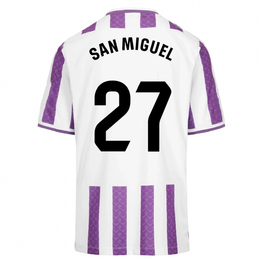 Danxen Herren Yago San Miguel #27 Lila Weiß Heimtrikot Trikot 2025/26 T-Shirt Österreich