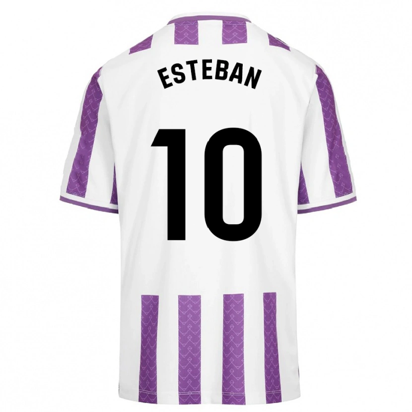 Danxen Herren Sergi Esteban #10 Lila Weiß Heimtrikot Trikot 2025/26 T-Shirt Österreich