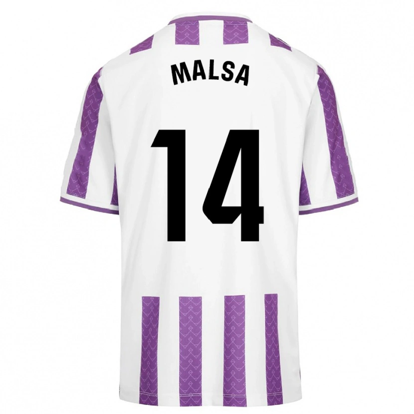 Danxen Herren Mickaël Malsa #14 Lila Weiß Heimtrikot Trikot 2025/26 T-Shirt Österreich
