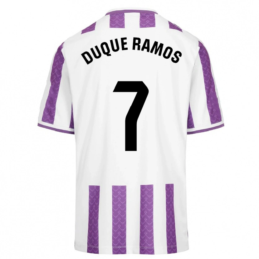 Danxen Herren Carmen Duque Ramos #7 Lila Weiß Heimtrikot Trikot 2025/26 T-Shirt Österreich