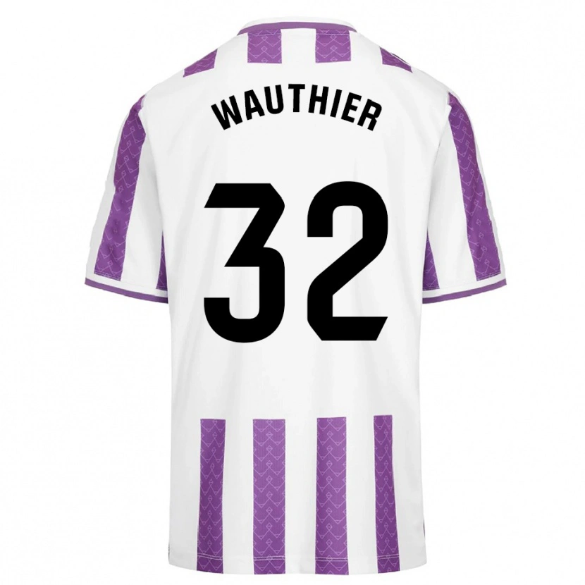 Danxen Herren Hugo Wauthier #32 Lila Weiß Heimtrikot Trikot 2025/26 T-Shirt Österreich