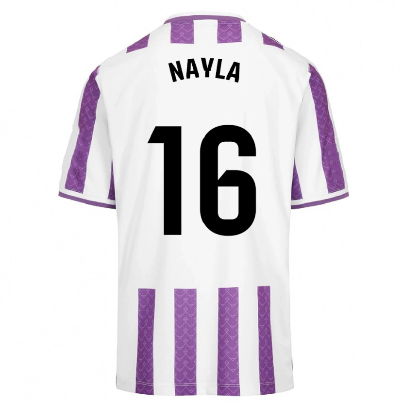 Danxen Herren Nayla Manrique Pajares #16 Lila Weiß Heimtrikot Trikot 2025/26 T-Shirt Österreich