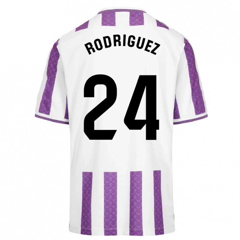 Danxen Herren Yago Rodríguez #24 Lila Weiß Heimtrikot Trikot 2025/26 T-Shirt Österreich