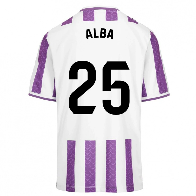 Danxen Herren Alba Acebes Rodríguez #25 Lila Weiß Heimtrikot Trikot 2025/26 T-Shirt Österreich
