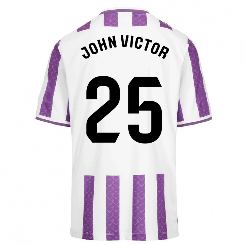 Danxen Herren John Victor #25 Lila Weiß Heimtrikot Trikot 2025/26 T-Shirt Österreich