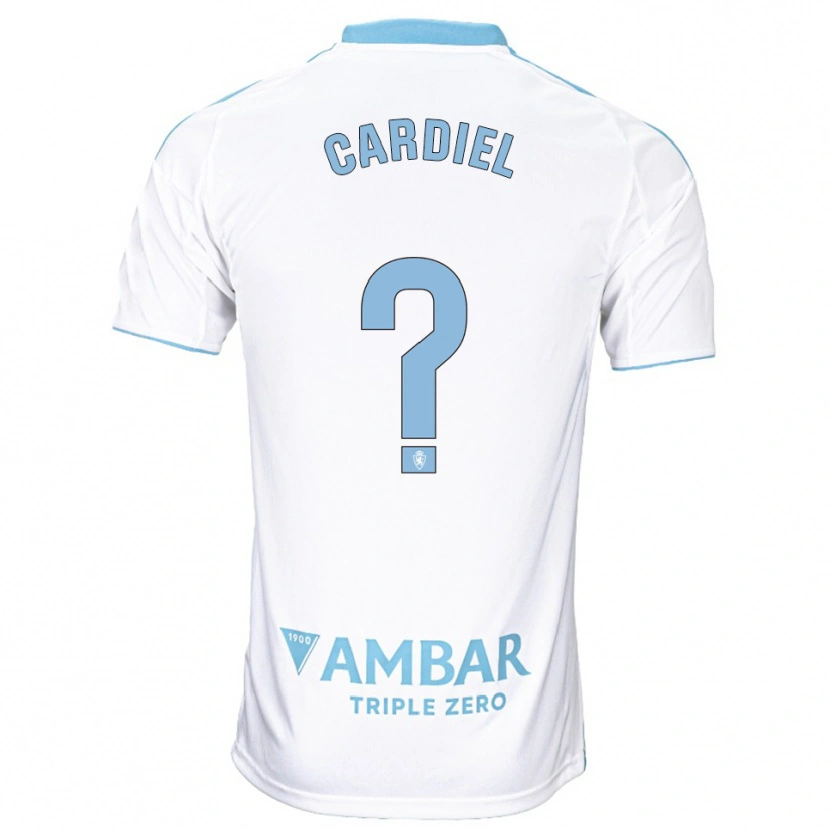Danxen Herren Manu Cardiel #0 Weiß Himmelblau Heimtrikot Trikot 2025/26 T-Shirt Österreich