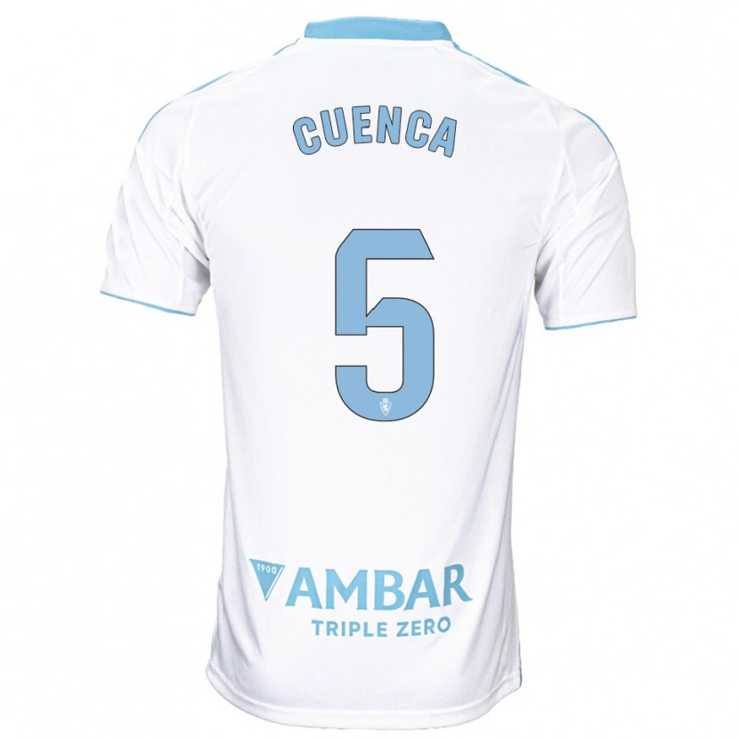 Danxen Herren Marcos Cuenca #5 Weiß Himmelblau Heimtrikot Trikot 2025/26 T-Shirt Österreich
