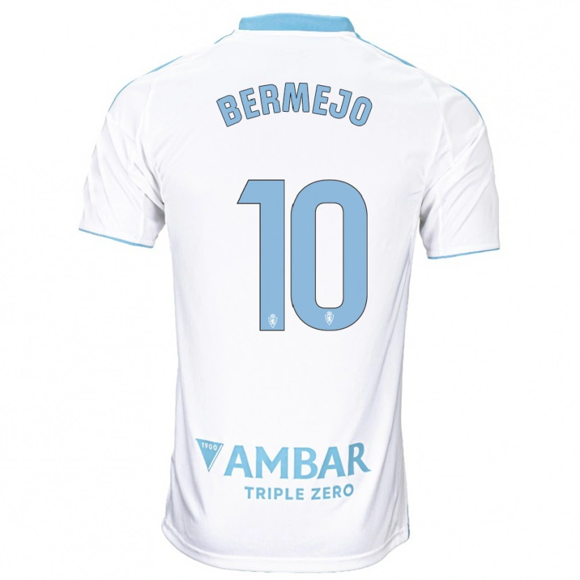 Danxen Herren Sergio Bermejo #10 Weiß Himmelblau Heimtrikot Trikot 2025/26 T-Shirt Österreich