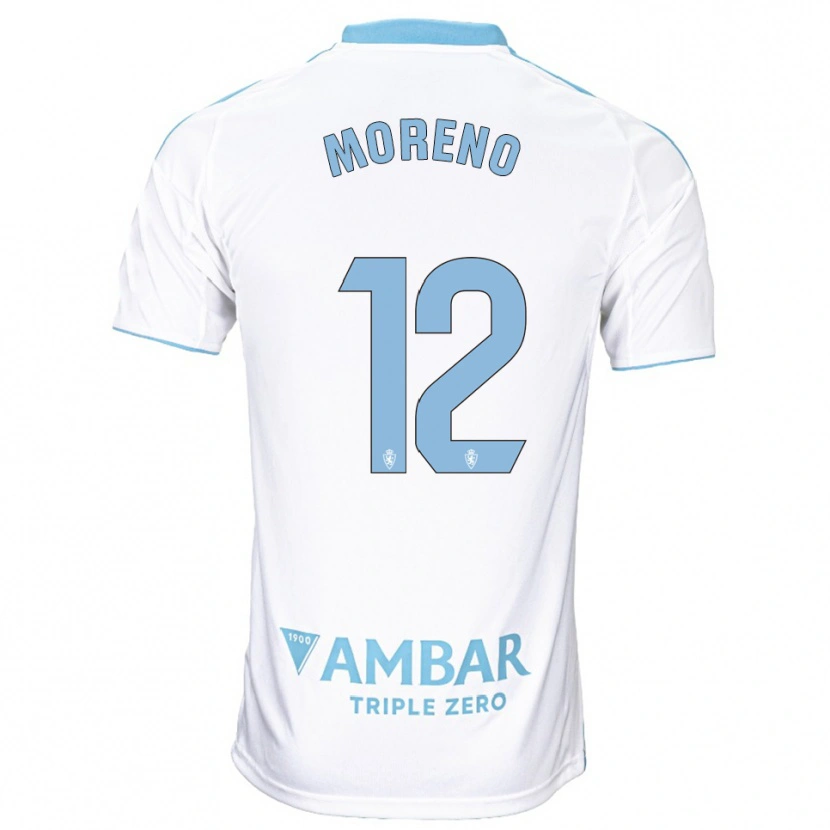 Danxen Herren Eloy Moreno #12 Weiß Himmelblau Heimtrikot Trikot 2025/26 T-Shirt Österreich