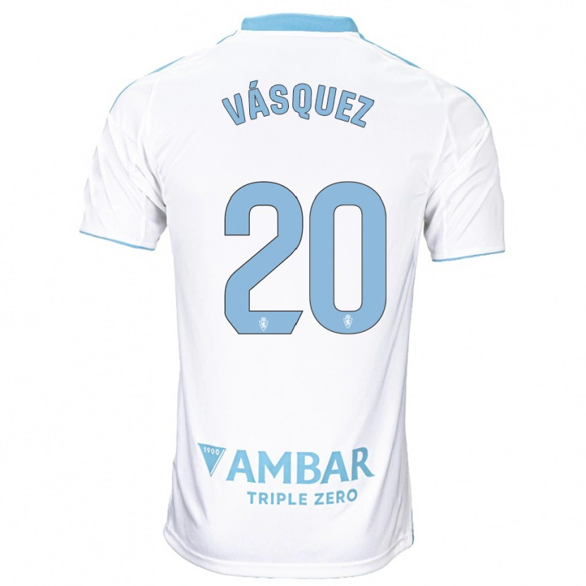 Danxen Herren José Vásquez #20 Weiß Himmelblau Heimtrikot Trikot 2025/26 T-Shirt Österreich
